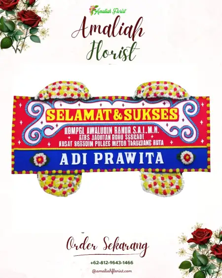Papan Bunga Ucapan Selamat Way Kenanga